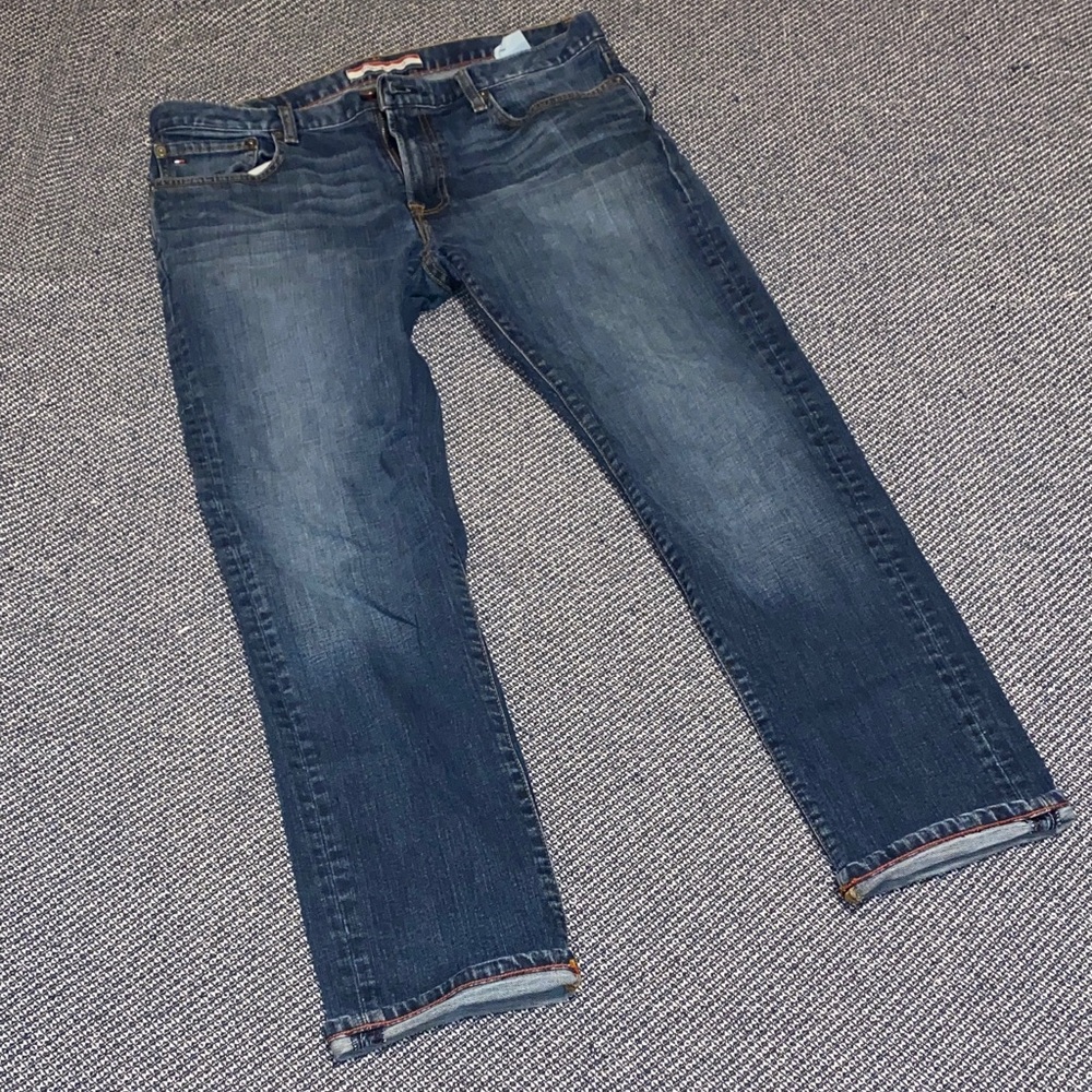 Tommy Hilfiger Men’s 34x30 Dark Blue Denim Jeans